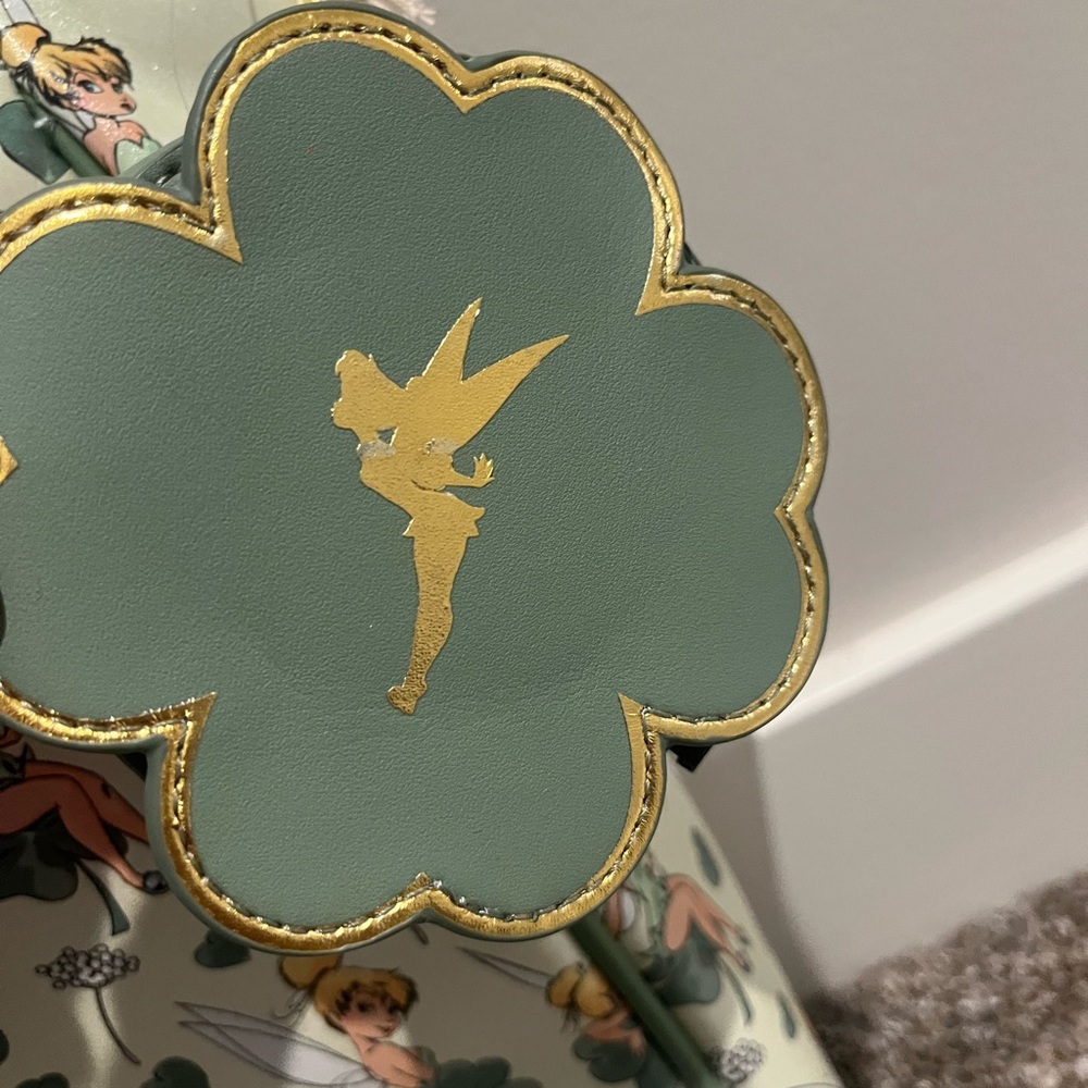 Tinkerbell Loungefly Tote Bag & Cardholder (Read - Picture 4 of 4